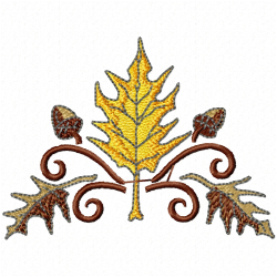 Leaves Embroidery Design 8